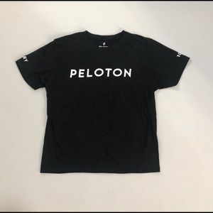 Peleton logo biking T-shirt Size S Black